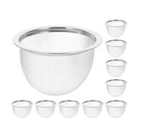 SHINYPASING 10 Filtros de Té de Acero Inoxidable para Infusión de Hojas Sueltas, Malla Fina y Reutilizable, Aptos para Lavavajillas y Reemplazo de Tetera en Reuniones