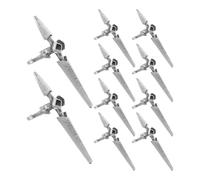 SHINYPASING 10 Unidades Anillos para Mujeres Diseño de Cruz y Espada en Aleación de Zinc, Ajuste Cómodo y Estilo Vintage Plateado para Decoración de Uñas en Fiestas y Uso Diario