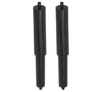 SHINYPASING 2 Piezas de Varillas de Resorte Retráctiles para Reemplazo del Portarrollos de Papel Higiénico, Fácil Instalación, Material Plástico y Hierro, Color Negro