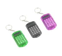 SHINYPASING 3piezas Calculadora Electrónica Portátil Llavero Mini Colores Aleatorios para Estudiantes Uso Escolar y Oficina Color Aleatorio