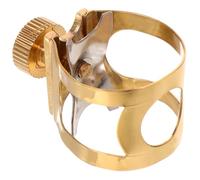 SHINYPASING Abrazadera de Latón para Saxofón Alto, Pinza para Ligadura de Saxo Tenor, Accesorio Profesional para Estabilidad de Caña en Instrumentos de Viento, Uso en Conciertos y Ensayos