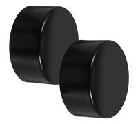 SHINYPASING Accesorios de Acero Inoxidable para Pasamanos, Tapas Redondas de 50 MM, 2 Unidades, para Escaleras Barandillas de Madera y PVC, Protección contra Polvo y Suciedad