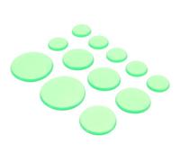 SHINYPASING Almohadillas de Silicona Autoadhesivas para Silenciar Tambores, 12 Unidades Verdes, Amortiguadores Adhesivos para Batería, Reducción de Ruido para Práctica y Control de Sonido