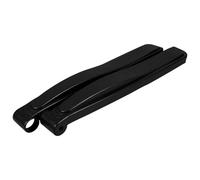 SHINYPASING Almohadillas para Brazos de Silla Plegable de Plástico Negro Diseño Ergonómico para Reposabrazos Cómodos y Seguros en Sillas de Playa y Sillones Reclinables al Aire Libre