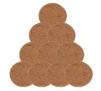 SHINYPASING Almohadillas para nidos de Aves de Fibra de Coco marrón, 10 Piezas Redondas, para Proteger Huevos en macetas y nidos de