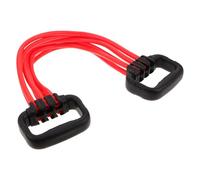 SHINYPASING Bandas Elásticas de Gimnasio Ajustables 20-120 Lbs, Expansor de Pecho y Espalda Multifuncional, Cuerda de Resistencia Roja para Entrenamiento de Brazos y Fitness en Casa
