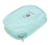 SHINYPASING Bolsa de Medicamentos de Viaje Pequeña Verde, Botiquín Portátil para Primeros Auxilios, Estuche Compacto para Almacenamiento y Senderismo, Bolsa para Hogar y Actividades al Aire