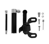 SHINYPASING Bomba de Aire Manual Portátil para Bicicleta 120 PSI Inflador de Neumáticos Mini de Aluminio Negro Herramienta de Bombeo Ligera y Compacta para Ciclismo y Emergencias al Aire