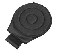 SHINYPASING Cojín Giratorio de Tela Reutilizable para Asiento de Coche, Doble Aro Negro, Portátil y Suave, Asiento Giratorio 360° Adecuado para Embarazadas, Personas Mayores y Movilidad