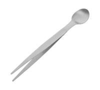 SHINYPASING Cuchara de Degustación Resistente al Óxido de Acero Inoxidable 304 Palillos Integrados y Pinzas Portátil para Cocina y Restaurante Profesional