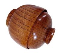 SHINYPASING Cuenco de Madera de Azufaifo con Tapa, Tazón Pequeño Japonés Multifunción para Sopa y Aperitivos, Contenedor de Comida Japonesa Práctico para Restaurante y Hogar, Tazones de Arroz