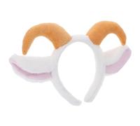 SHINYPASING Diadema Ajuste Elástico con Orejas de Oveja y Cuernos de Cordero de Felpa, Diseño Adorable Adecuado para Fiestas y Navidad, Accesorios para Adultos y Niños