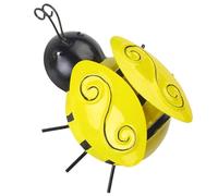 SHINYPASING Escultura de Pared de Abejas de Hierro Efecto 3d, Decoración Colgante para Jardín y Dormitorio, Adorno Metálico para Patio y Fiestas