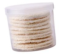 SHINYPASING Esponjas Desmaquillantes de Lufa Naturales Reutilizables 10 Piezas, Discos Redondos Exfoliantes para Limpieza Facial y Eliminación de Maquillaje, Suaves y Ecológicas para Piel