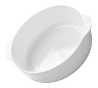 SHINYPASING Fuente de Cerámica de Color Claro para Horno con Doble Asa, Resistente a Rayaduras y Apta para Refrigerador, Adecuada para Hornear y Servir