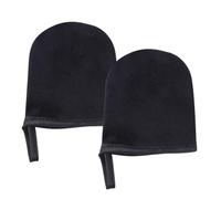 SHINYPASING Guantes Autobronceadores de Tela Flocada 2 Piezas, Tamaño Pequeño Negro, Aplicadores para Lociones Autobronceadoras, Mousse y Aceites, Ideales para Spa y Cuidado Corporal,