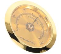 SHINYPASING Higrómetro para Guitarra Acústica y Estuche, Medidor de Humedad Metálico Compacto, Monitor Portátil de Humedad para Instrumentos de Cuerda de Madera, Accesorio Cuidado de Guitarra