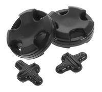 SHINYPASING Juego Amortiguadores de Vibraciones para Cuerda de Recurvo, Caucho Negro, Accesorio para Práctica de Tiro al Blanco y Tiro al Aire Libre