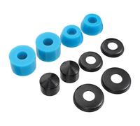 SHINYPASING Juego de 4 Cojines Amortiguadores para Patineta, Bujes de Pu Resistentes al Desgaste, Almohadilla Antigolpes Azul para Reemplazo de Ejes de Longboard, Accesorios para Deportes