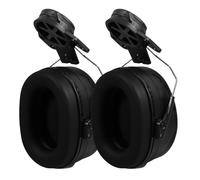 SHINYPASING Orejeras de Seguridad Reducción de Ruido para Casco de Construcción, Auriculares Cancelación de Ruido Industrial, Ajustables, Materiales Abs, Color Negro para Protección Auditiva