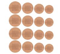 SHINYPASING Parches Adhesivos de Tela Elásticos Transpirable 160 Piezas, Vendajes Circulares Grandes para Dedos y Nudillos, Varios Tamaños (22mm-38mm), Vendajes para Primeros Auxilios