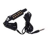 SHINYPASING Pastilla para Guitarra Acústica Clásica con Transductor Clip Control de Tono y Volumen Accesorios para Guitarra Compatible con Amplificadores Modelo Negro