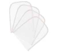 SHINYPASING Red de Peluca de Encaje 4 Piezas 4x4 Cm Base para Hacer Pelucas Delantera Color Marrón Oscuro Accesorios para Uso en Fiestas Bodas y Teatro