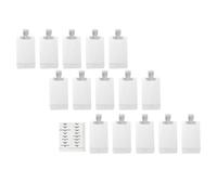 SHINYPASING Set de 16 Envases Cosméticos de Viaje 15 Botellas de 100 Ml a Prueba de Fugas y 1 Hoja de Etiquetas Impermeables, Bolsas Portátiles para Champú, Loción y Gel de Ducha, Organizador