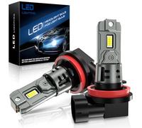 SHINYY Bombillas H11 H8 H9 LED Faros con Ventilador, 23000LM 6500K Blanco 12V 600% Brillantes Lámparas LED H11 para Coche o Moto Luz Alta Luz Baja Canbus Sin Error, Reemplaza Halógenas y Xenon, 2PCS