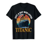 Ship Just A Boy Who Loves Titanic Boat Titanic Boys Niño Pequeño Camiseta