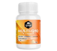 Ship - Multivitamínico Q10 - Bote de 90 Comprimidos - Contiene Vitaminas, Minerales y Coenzima Q10 - Propiedades Antioxidantes - Favorece el Mantenimiento y Crecimiento de las Células