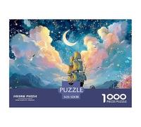 Ship Sailing Under The Moonlite 1000 Pcs Ökopapier Puzzle Nautical Vessel Stressabbau Familienspiel Puzzles Als Wohnaccessoires 52x38cm/1000pcs