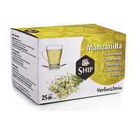 Ship - Té de Manzanilla en Caja de 25 Unidades - Aporta Bienestar y Tranquilidad - Posee Propiedades Digestivas - Sabor Dulce - Sin Cafeína - Infusión Digestiva