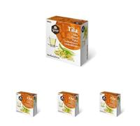 Ship - Té de Tila - Caja de 100 Unidades - Favorece la Digestión, Alivia los Síntomas del Resfriado y Ayuda a Regular el Ciclo Hormonal - Efecto Calmante - Infusiones y Tés (Paquete de 4)