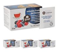Ship - Té Frutas del Bosque - Caja de 25 Unidades (Paquete de 4)