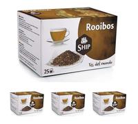 Ship - Té Rooibos en Caja de 25 Unidades - Contiene Propiedades Digestivas - Antihistamínico natural - Sabor Dulce - Infusión Digestiva - Aporta Bienestar y Tranquilidad (Paquete de 4)