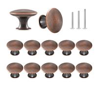 ShipeeKin 12x pomos para muebles aceitado de 30 mm para tocador, armario, baño, oficina, cocina(cobre rojo)