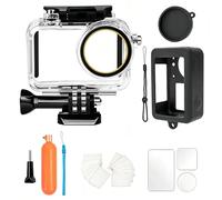 ShipeeKin Carcasa Impermeable con Mango Flotante, Funda Protectora y Vidrio Templado, Kit de Accesorios Compatible con dji Osmo Action 5 Pro/Action 4/Action 3 para Snorkel, Surf, Wakeboard