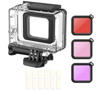 ShipeeKin Carcasa Impermeable de Repuesto con filtros Rojos e Insertos antivaho Compatible para go Pro Hero 7 Black/ 6/2018 / 5, Carcasa Protectora de Buceo