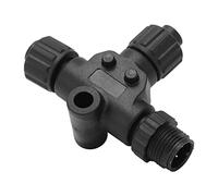 Shipenophy Prenda Impermeable del Puerto 5Pin M12 IP67 del Conector 3 de | Construcción de Metal ABS, Resistencia Al Agua de Mar y Al Aceite, Cable Principal, Ajuste Lowrance Simrad , Camiseta N2K