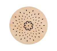 Shipenophy Tambor, Tambor de Onda de Madera Natural Portátil (Diseño de | Construcción de álamo de 8 pulgadas, rico sonido en capas, diseño artístico tallado a mano
