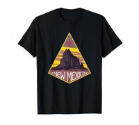 Shiprock Bajo Zia Símbolo Sol Nuevo México Viaje Vintage Camiseta