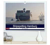 Shipspotting Hamburg (hochwertiger Premium Wandkalender 2026 DIN A2 quer), Kunstdruck in Hochglanz: Die schönsten Schiffsbilder Hamburgs