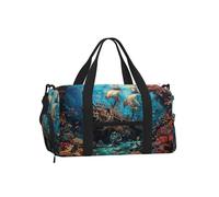 Shipwreck Under The Sea - Bolsa de deporte para hombres y mujeres, bolsa de viaje de fin de semana con compartimento para zapatos, resistente al agua, bolsa de deporte durante la noche, baile, yoga