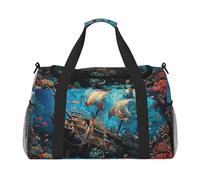 Shipwreck Under The Sea - Bolsa de viaje para hombre, mujer, ligera, para entrenamiento, vacaciones