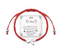 ShiQiao Spl Pulsera conmemorativa de ángel para mujeres y hombres, regalos conmemorativos de condolencias por la pérdida de papá, mamá, mejor amigo, regalo de recuerdo para hija, hijo, pulsera de