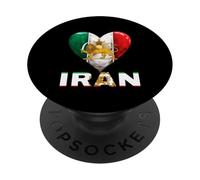 Shir o Khorshid Irán León & Sol Emblema Bandera Persa iraní PopSockets PopGrip Adhesivo