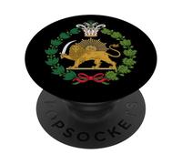 Shir o Khorshid Irán León & Sun Flag Emblema Herencia Persa PopSockets PopGrip Adhesivo