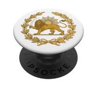 Shir o Khorshid Irán León & Sun Flag Emblema Herencia Persa PopSockets PopGrip Adhesivo