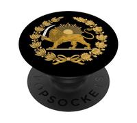 Shir o Khorshid Irán León & Sun Flag Emblema Herencia Persa PopSockets PopGrip Adhesivo